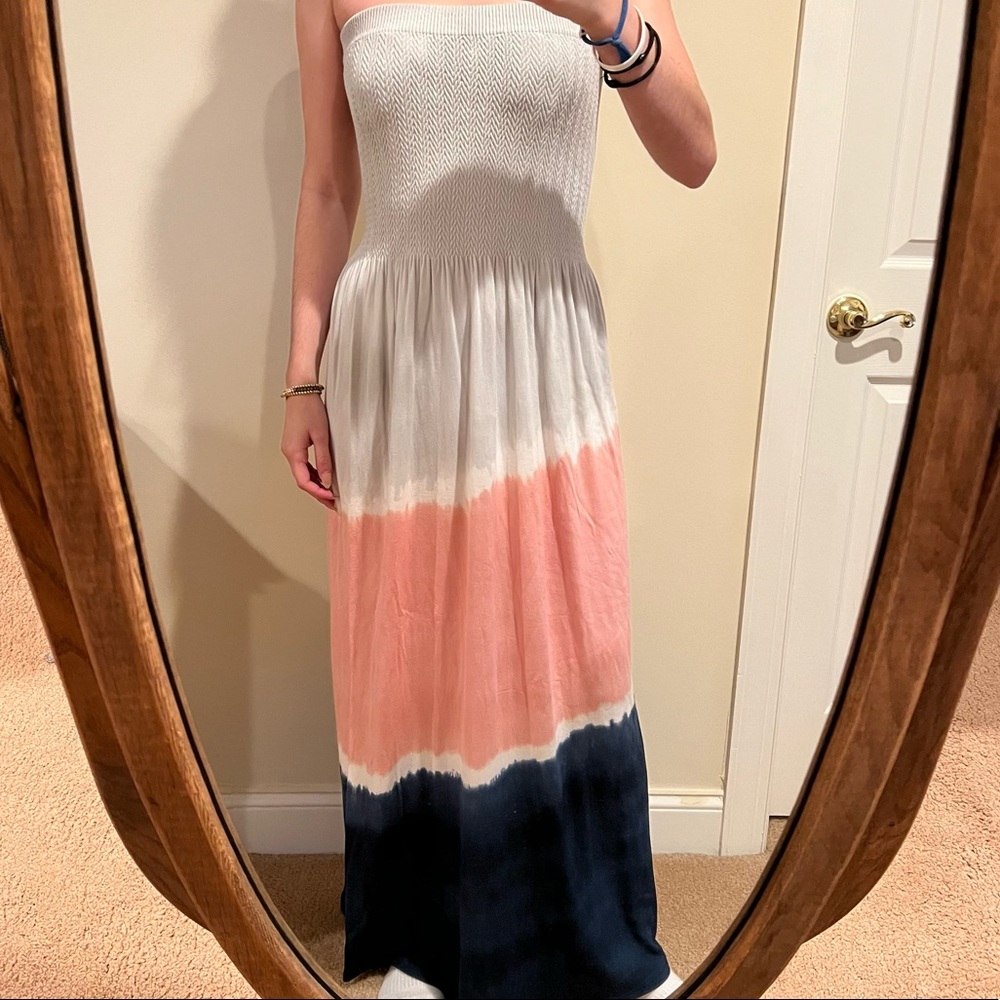 Tie dye beach dress
